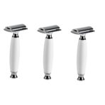 3pcs Men's Razor Double-sided Manual Razor Blade Vintage Shaving Machine Modern Design Lightweight