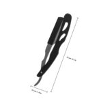 Vintage Stainless Steel Manual Beard Trimmer Razor Holder Single Blade Shaving Razor for Men Home Use and Eyebrow Grooming Comfortable Handle - Image 2