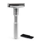 Adjustable Double Edge Classic Safety Razor (1 Razor & 5 pcs Titanium Coated Blades)
