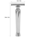 Vintage Razors, Classic Manual Shaver with Ergonomic Handle for Men, Aluminum Zinc Alloy, Water Washable, Travel Gifts for Boyfriends Husbands Dads (3) - Image 2