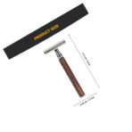 Vintage Manual Shaver Set Double-sided Safety Razor with Silver Handle and Blade Recycling Tin Stand Portable Beard Shaving Tool for Men Grooming - Image 2