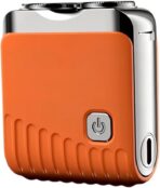 Mini Electric Shaver, 2026 New Dual Head Waterproof Rechargeable Razor Mini Wet Dry Shaving Razor for Travel Home (Orange)