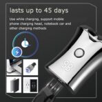 Electric Mini Travel Shaver for Men - Pocket Size Washable Electronic Razor - Mens Rechargeable Portable Cordless Small Shaving Face Beard - Wet & Dry Rotary Compact Electrical Shave - Image 2