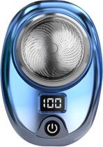 New Upgrade Mini Electric Razor, Electric Shaver, Pocket Size Portable USB Rechargeable Waterproof Shavers Easy One-Button Use Suitable for Men - Image 2