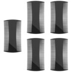5 Pack Double-Sided Pocket Comb for Hair, Beards & Mustaches | Fine & Coarse Teeth, Everyday Comb For Detangling Knots, Beard Care & Grooming