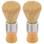 Shaving Brush, Nature Bristle Shave Brush, Luxury Shaving Brushes for Men as Gift for Father Boyfriend Husband (2 pcs Gift Box)